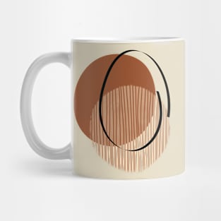 Minimal Modern  Abstract Shape  Warm Tones  Design Mug